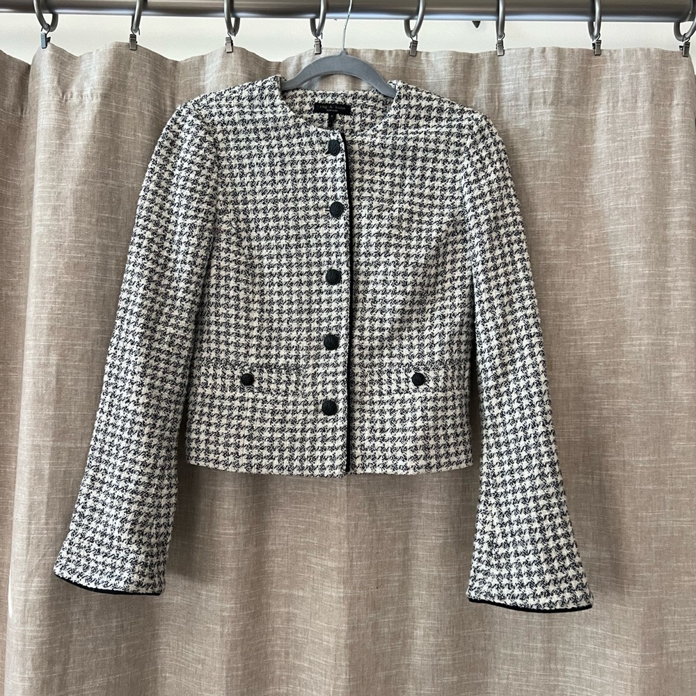 Rag & Bone Monochrome Houndstooth Blazer